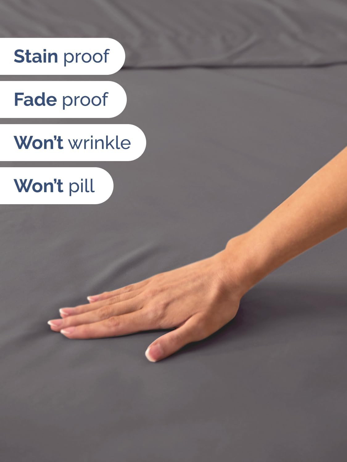 Extra Deep Queen Sheet Set - 6-Piece Breathable Microfiber Sheets by CGK Unlimited