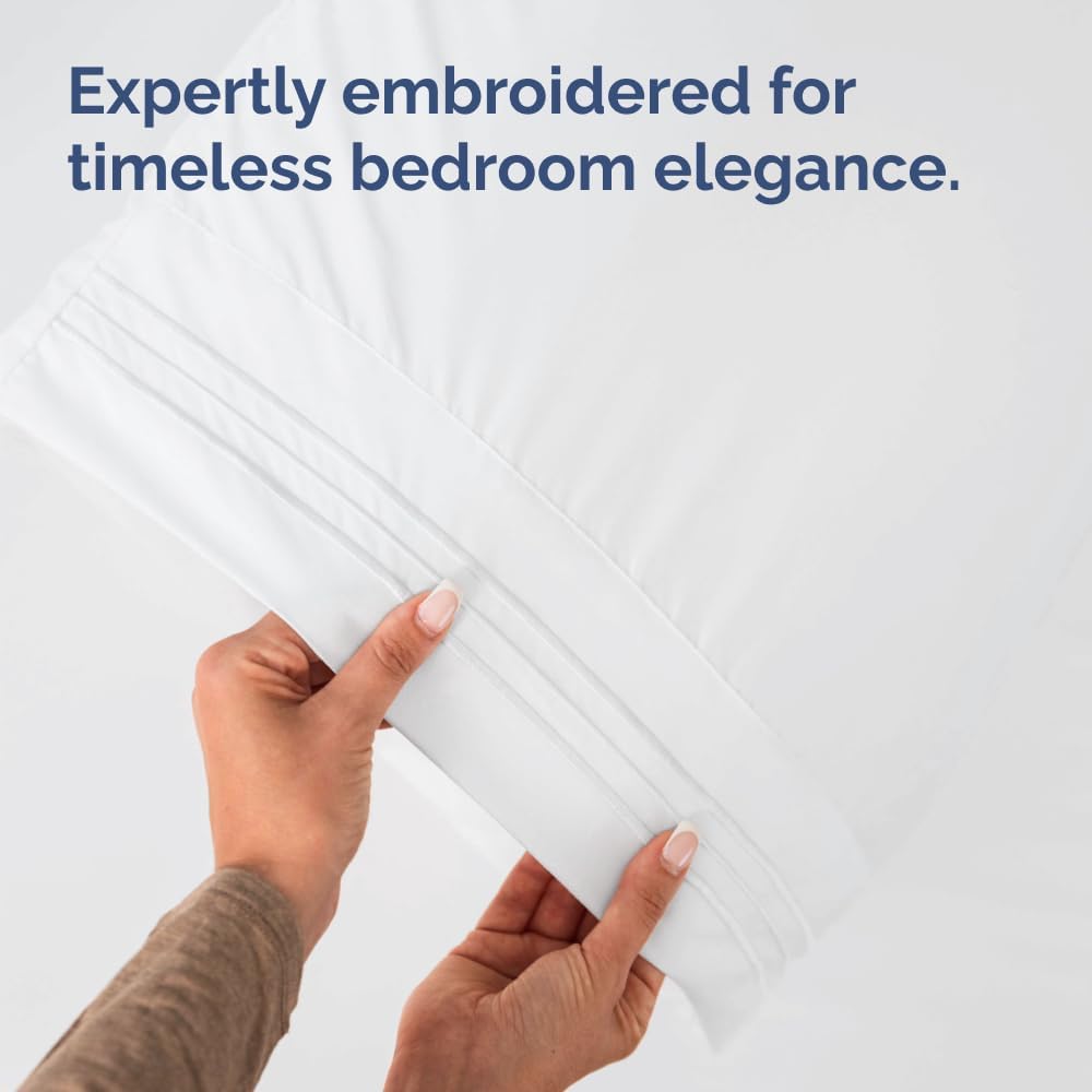 Ultra Soft Hotel-Quality King Pillowcase Set (2-Pack) - Wrinkle-Free & Fade-Resistant by CGK Linens