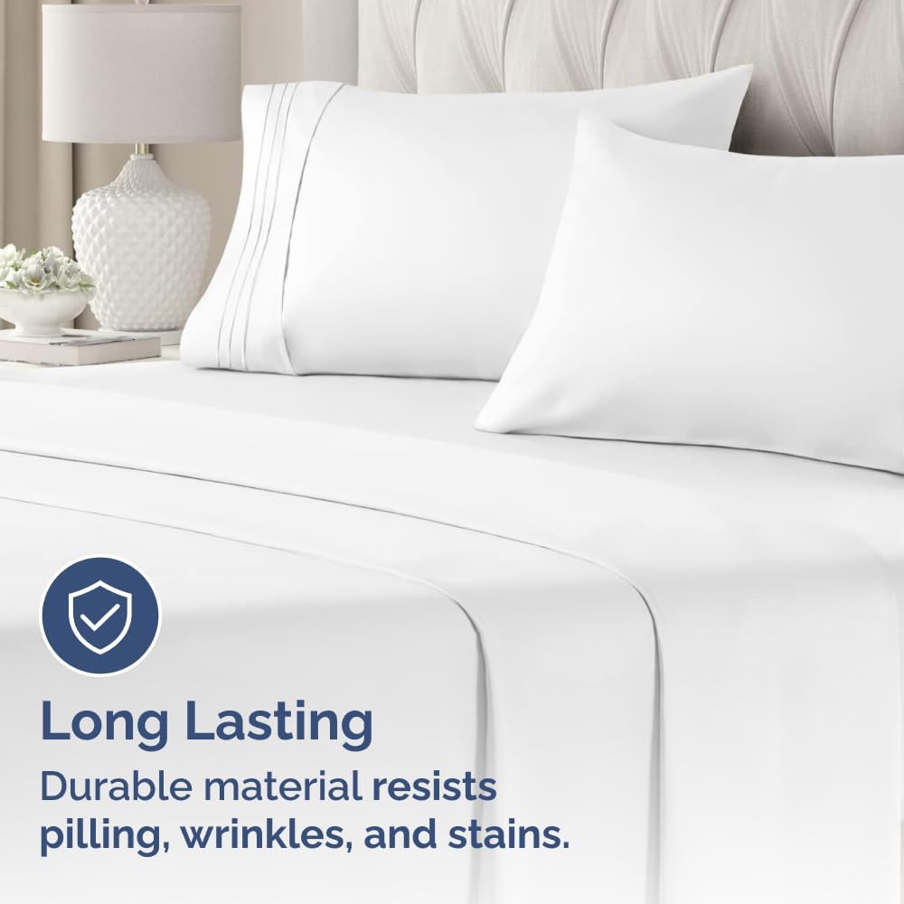Ultra Soft Hotel-Quality King Pillowcase Set (2-Pack) - Wrinkle-Free & Fade-Resistant by CGK Linens