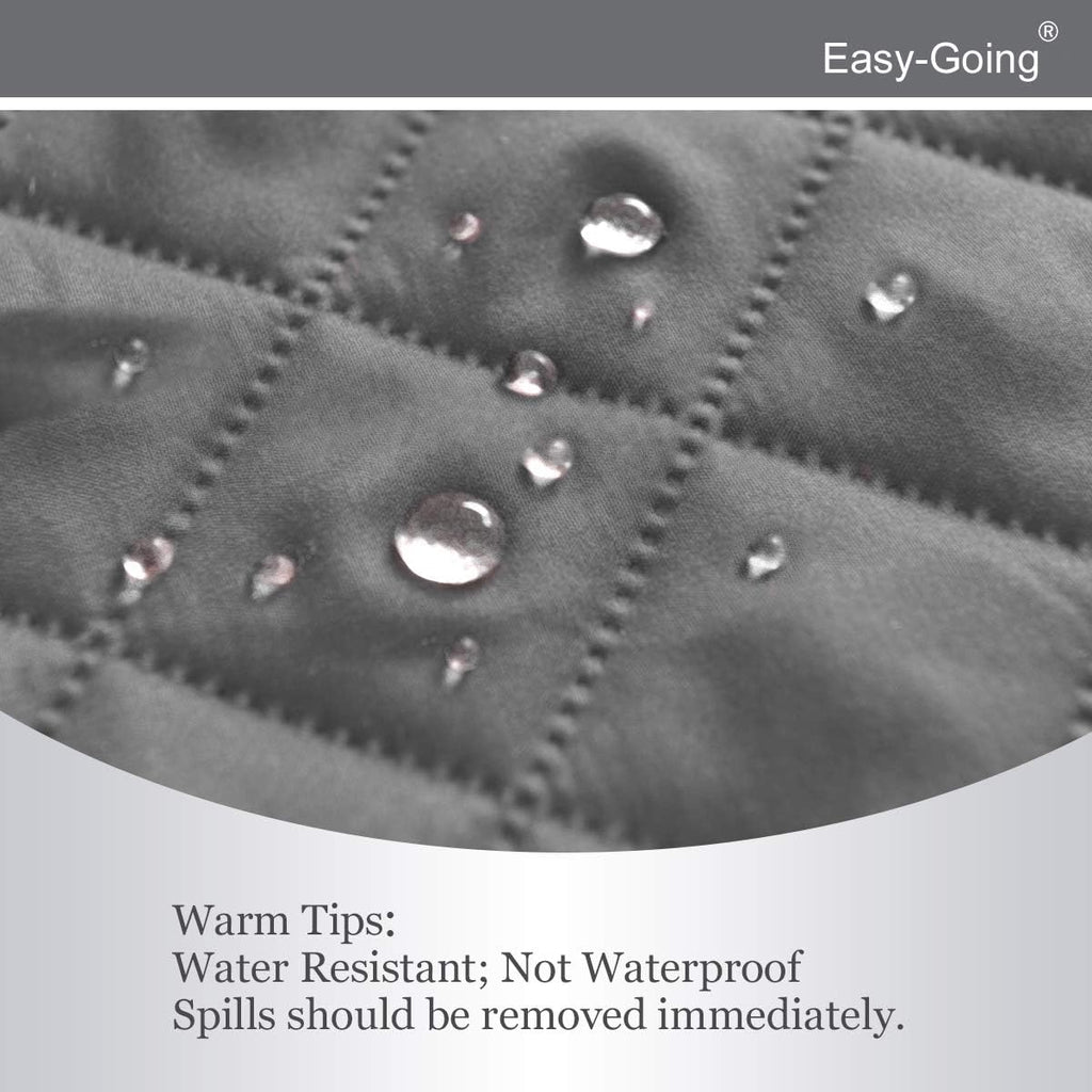 Easy-Going Reversible Water Resistant Sofa Cover for Pets - 3 Cushion Protector with Foam Straps