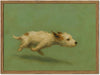 AFCHUNZ Funny Terrier Dog Zoomies Framed Canvas Wall Art 12x16 inch Home Decor