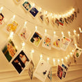 Dopheuor Battery Operated Photo Clip String Lights - Warm White LED Fairy Lights for Photos