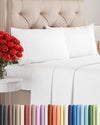 Queen Size 4-Piece Sheet Set - Soft Microfiber Sheets with Deep Pockets & Cooling Comfort by CGK Unlimited