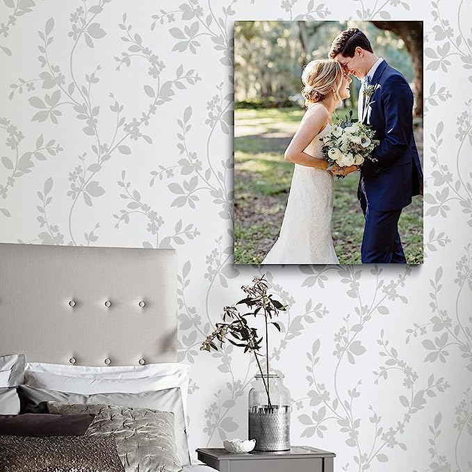 Veven Stacy Custom Framed Canvas Prints With Your Photos - Personalized Photo Wall Art (8x10)