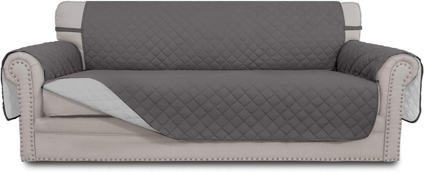 Easy-Going Reversible Water Resistant Sofa Cover for Pets - 3 Cushion Protector with Foam Straps
