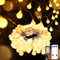 Suddus 33ft 100-LED Connectable String Lights w/Remote for Bedroom, Warm White