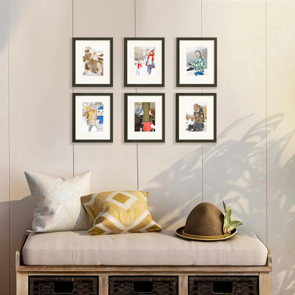 upsimples 8x10 Picture Frame Set of 5 - Collage Wall Frames for Photos