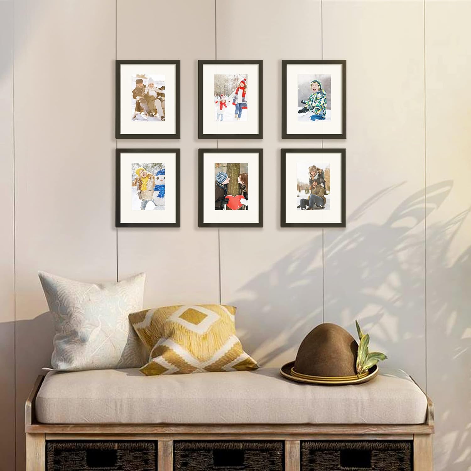 upsimples 8x10 Picture Frame Set of 5 - Collage Wall Frames for Photos