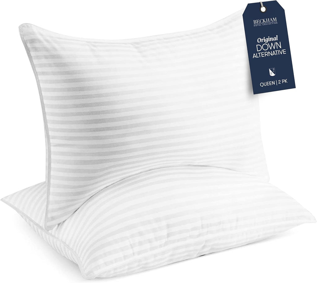 Beckham Hotel Cooling Down Alternative Pillows (Set of 2) for Back/Side Sleepers
