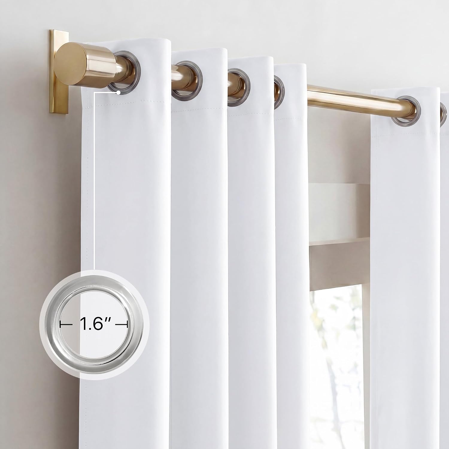 NICETOWN 100% Blackout Thermal Insulated Curtains - 84" Drop, 2 Pack for Light Blocking