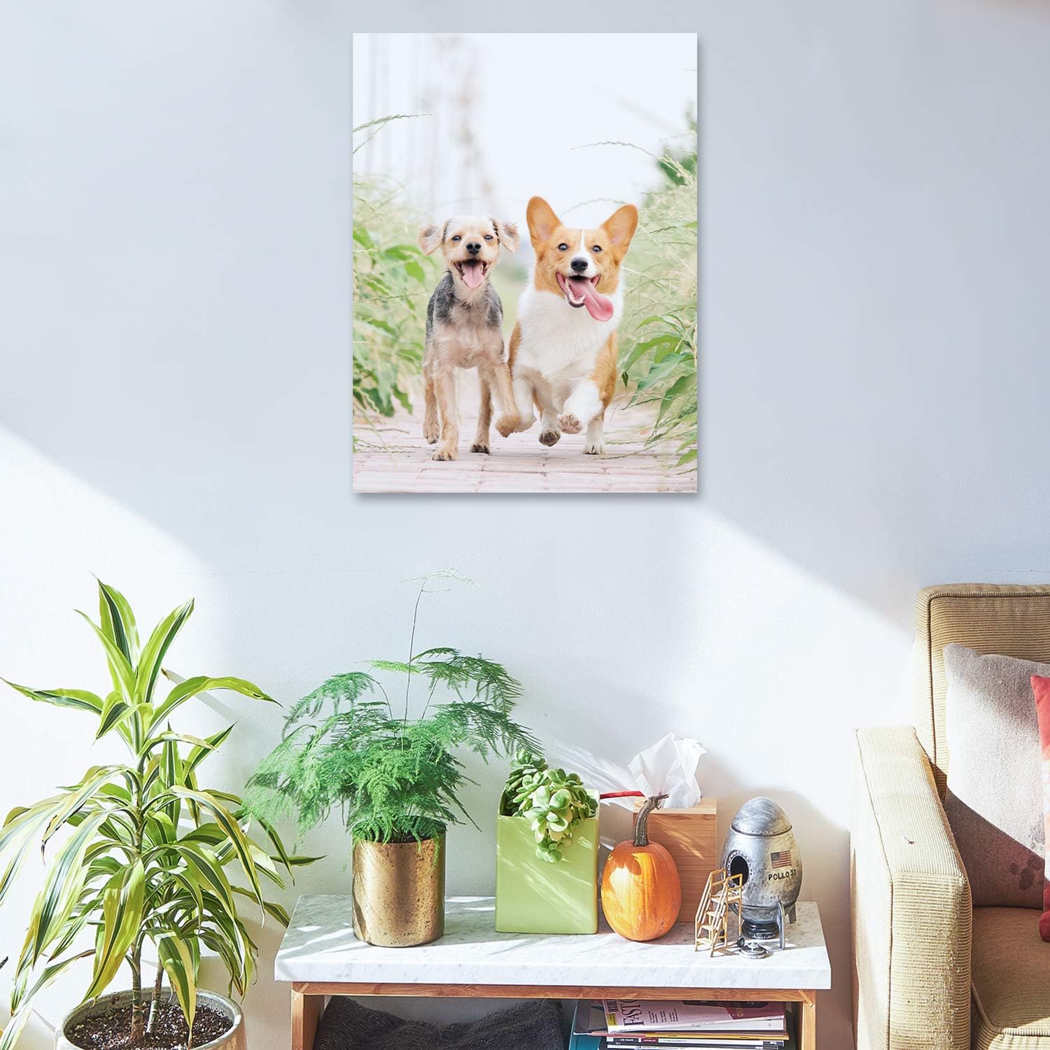 Anjiefo Personalized Photo Canvas Print - Custom Framed Wall Art (8x6 inches)