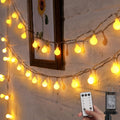 Minetom 33ft 100-LED Globe String Lights with Remote - Warm White for Indoor/Outdoor Decor