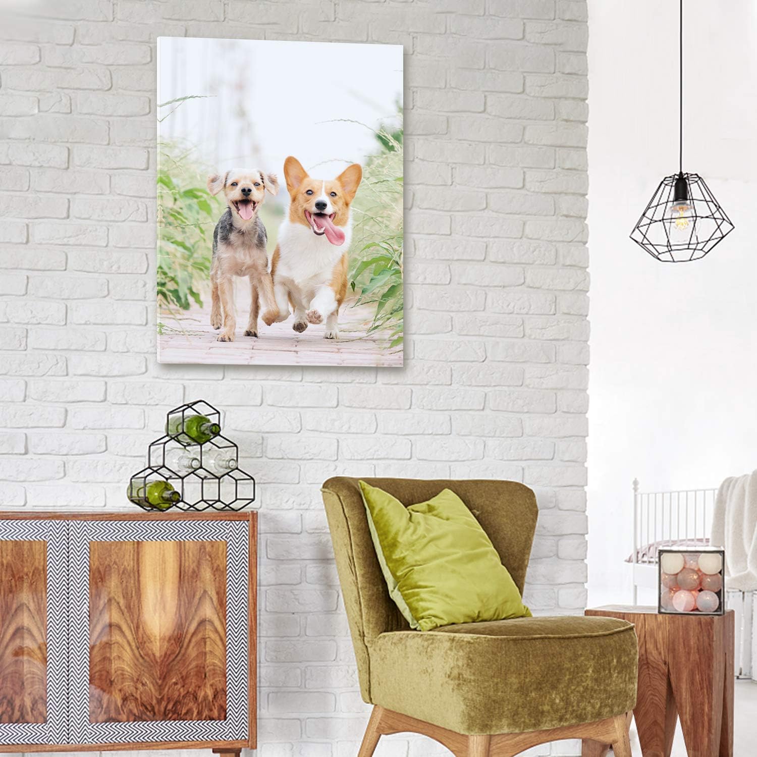 Anjiefo Personalized Photo Canvas Print - Custom Framed Wall Art (8x6 inches)