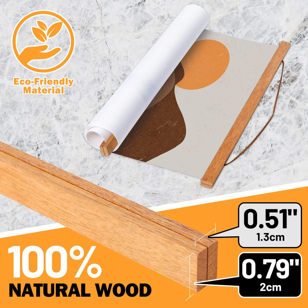 Magnetic Wood Poster Frame for 20x30 Prints - Benjia Strong Magnets, Easy Change