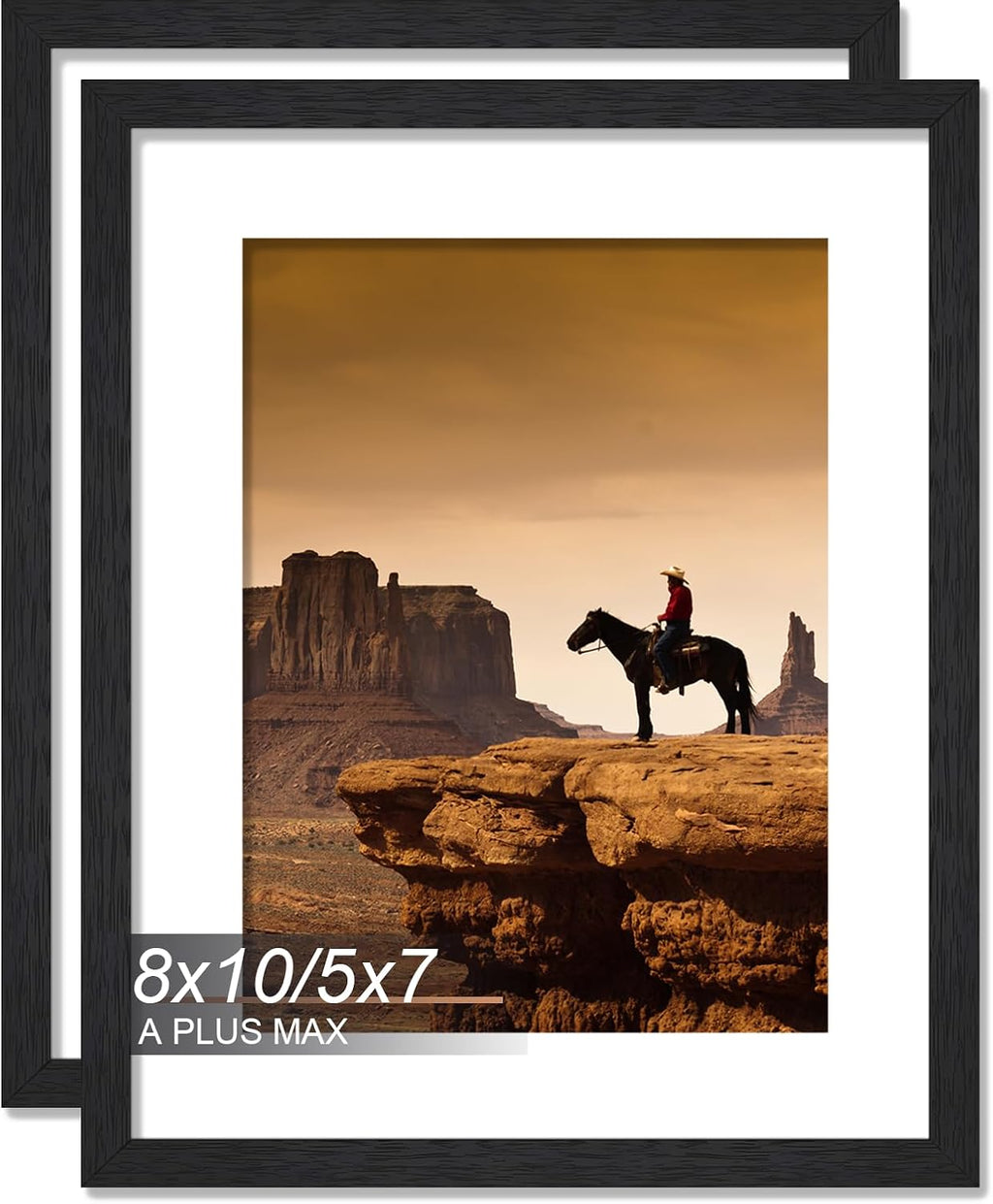 A Plus Max Black 8x10 Picture Frame Set - 2 Pack