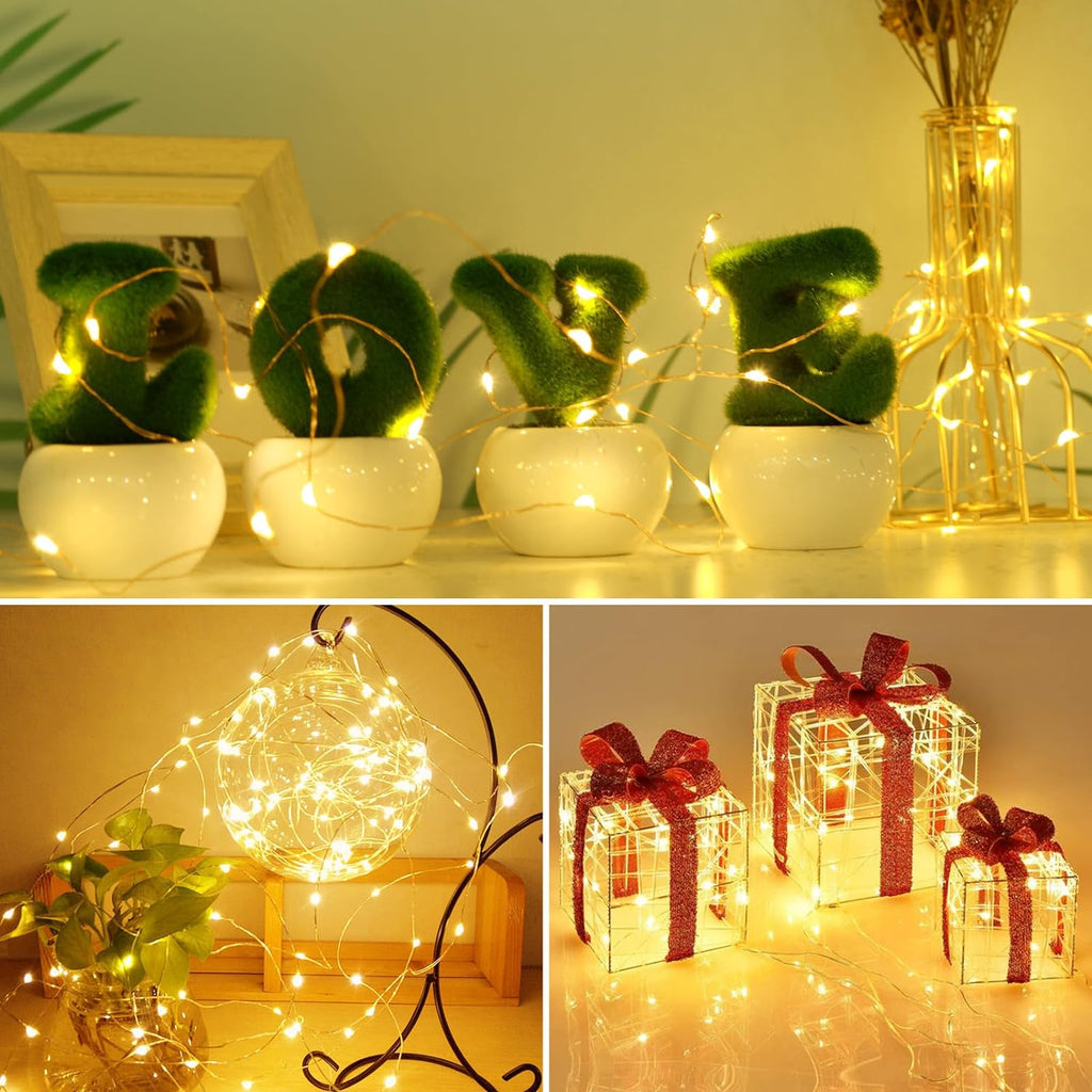 Kolpop 12 Pack Battery Operated LED Fairy Lights - 3 Modes, Waterproof String Lights for Christmas & Parties