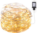 Minetom 33Ft 100 LED Waterproof Fairy Lights - Warm White Plug-In String for Indoor/Outdoor Decor