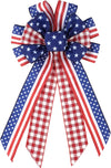Large Patriotic Wreath Bow - Kutyndrix 4th of July Decor