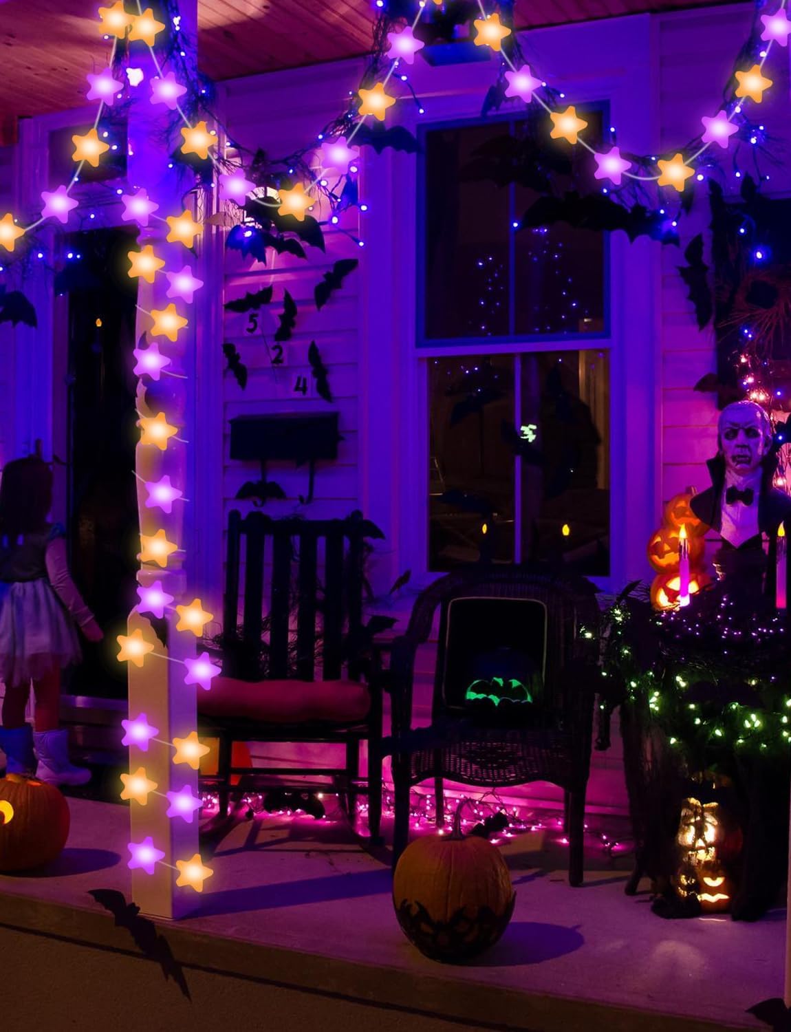 Echosari Smart Star Fairy Lights - 33ft RGB String Lights w/ App & Remote Control
