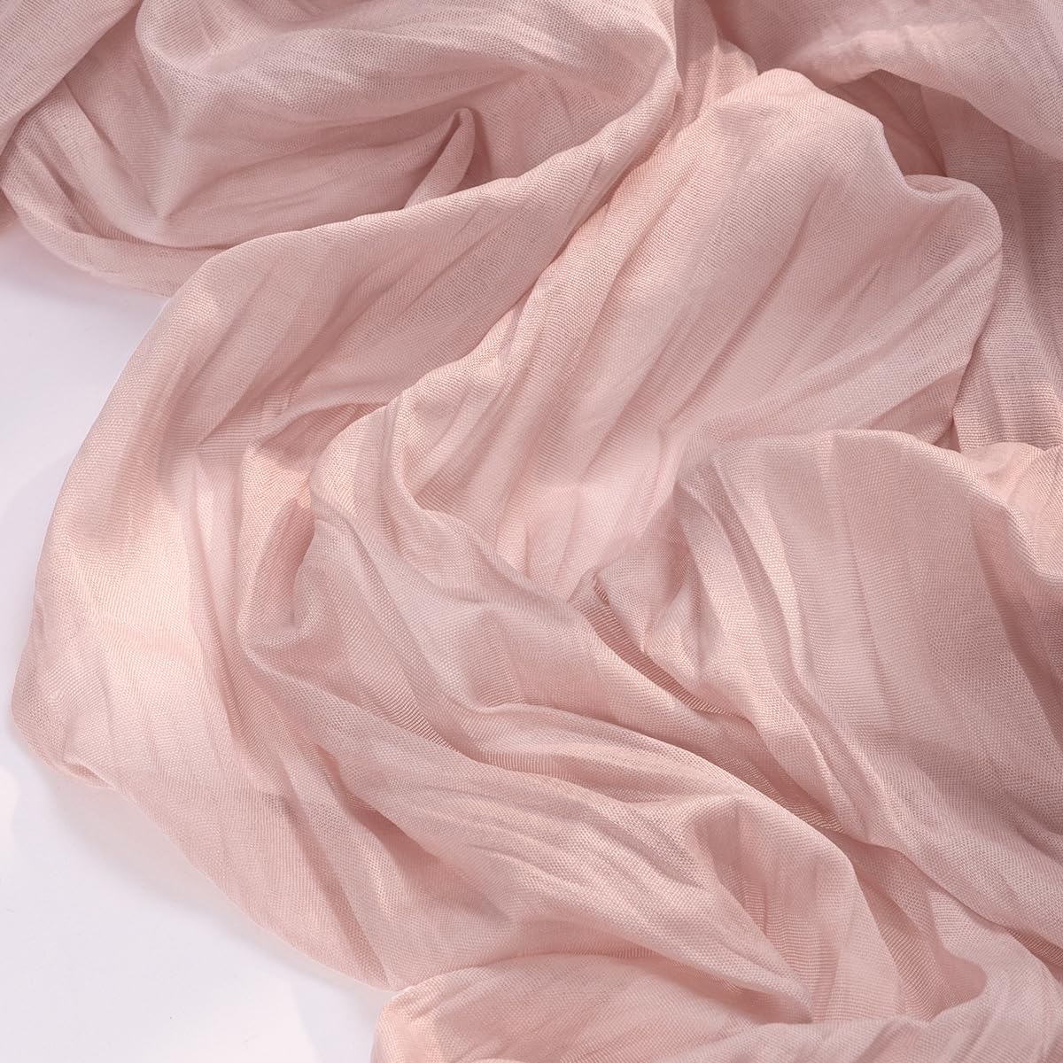 Socomi Dusty Pink Cheesecloth Table Runner 10ft - Rustic Boho Home Decor