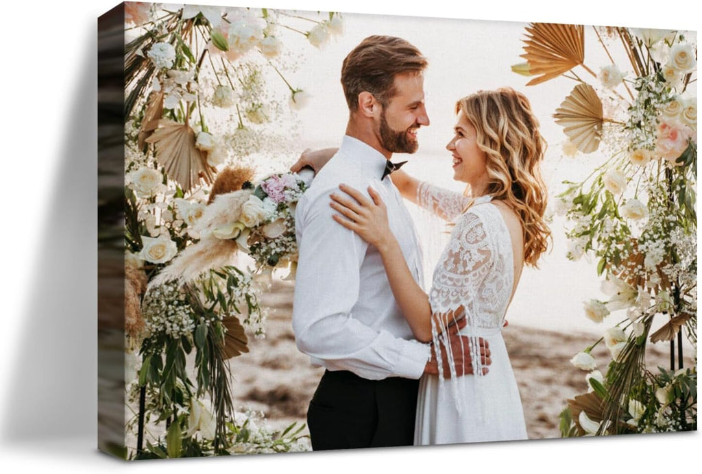 PARONA Custom Photo Canvas Print (10x8) Framed Wall Art Personalized Gift