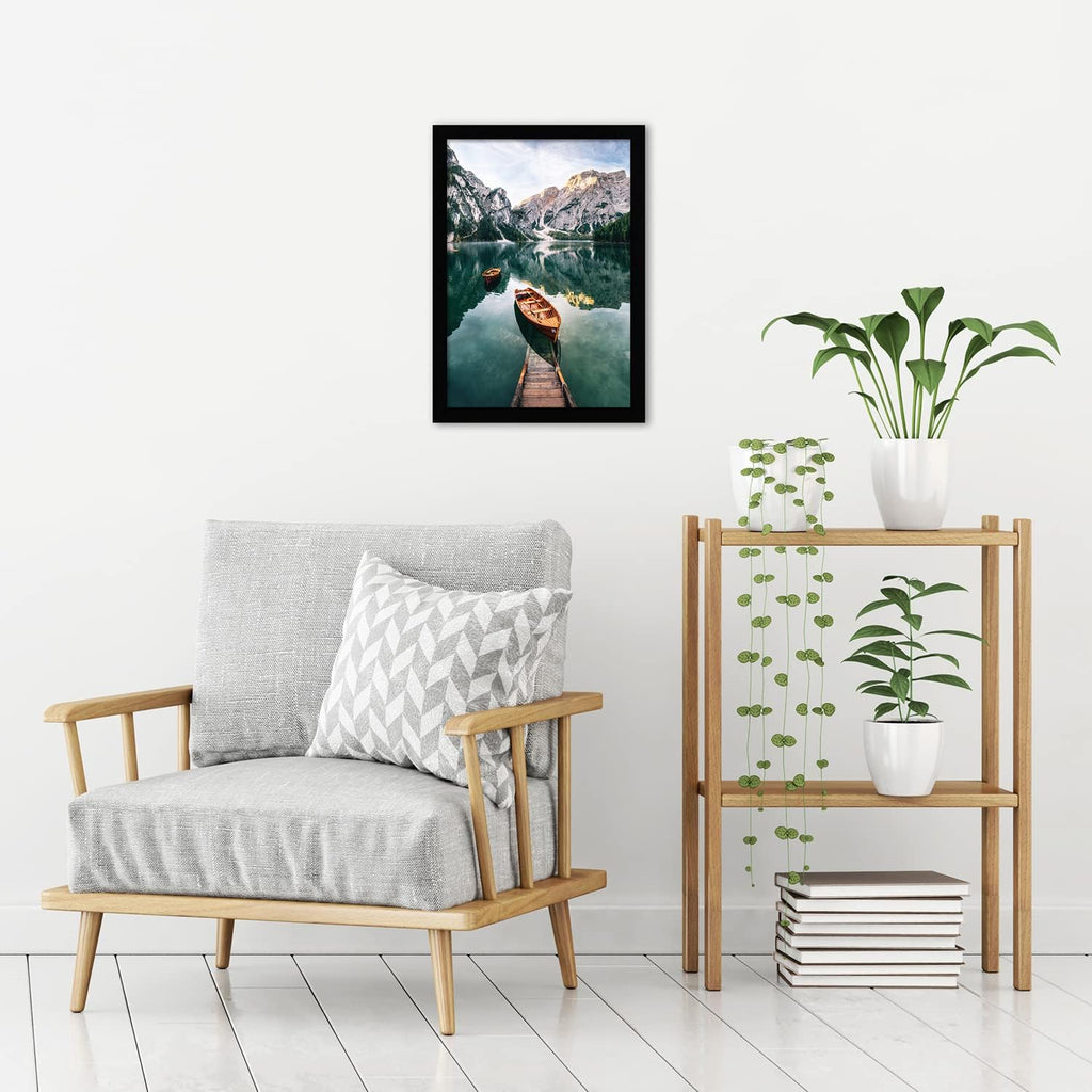Americanflat 12x18 Black Poster Frame - Shatter-Resistant Glass & Engineered Wood