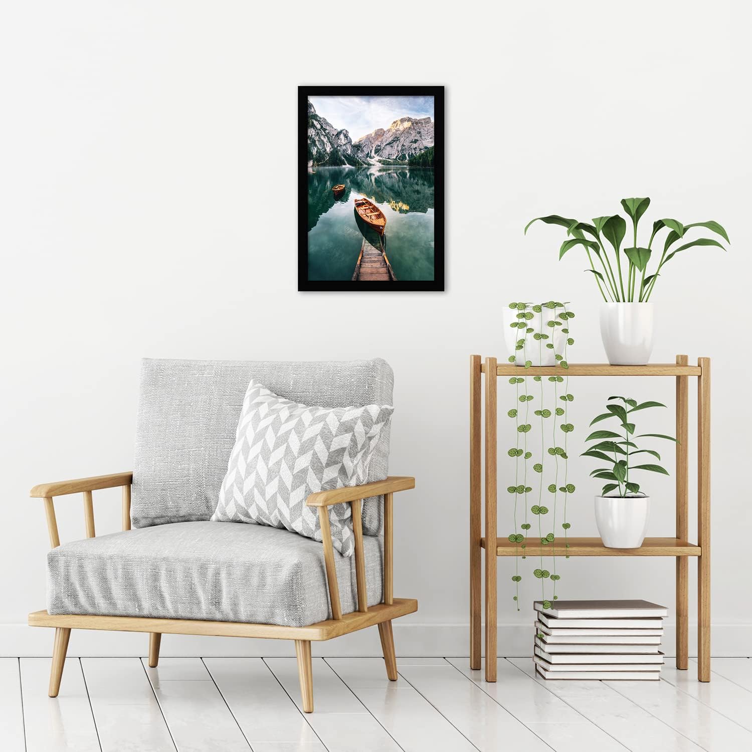 Americanflat 12x18 Black Poster Frame - Shatter-Resistant Glass & Engineered Wood
