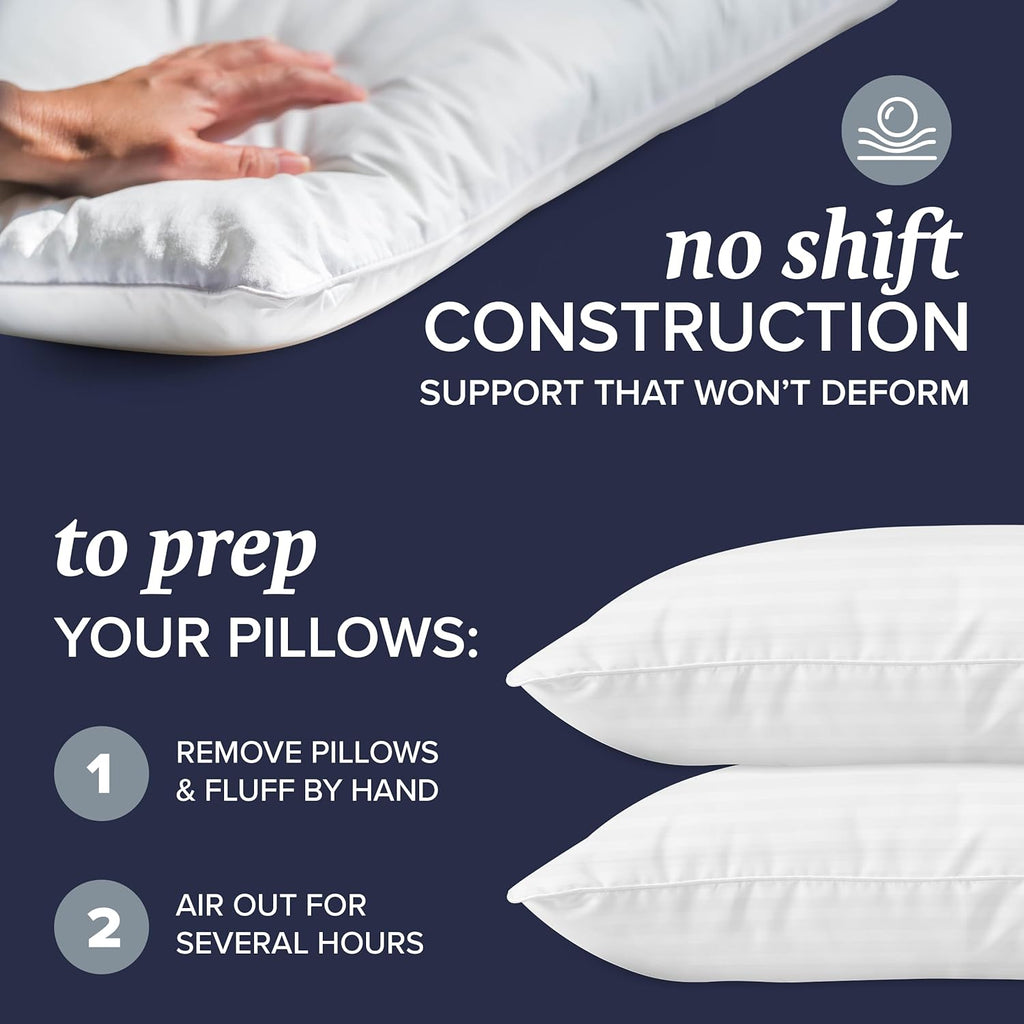 Beckham Hotel Cooling Down Alternative Pillows (Set of 2) for Back/Side Sleepers