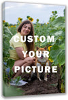Custom Photo Canvas Print - Personalized Framed Wall Art for Family & Pet Photos (8x10)