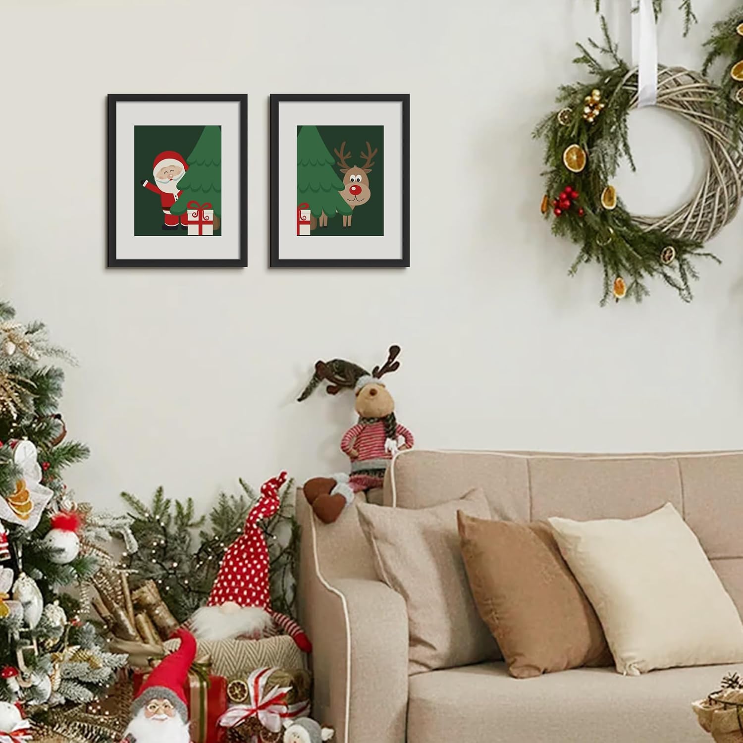upsimples 11x14 Black Picture Frame - Fits 8x10 with Mat or 11x14 Without, Wall Mount