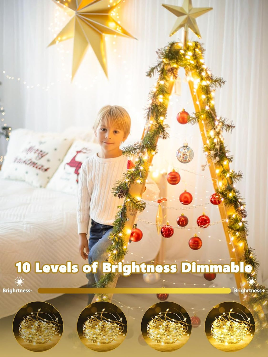 YIQU 3-Pack 78FT Battery-Operated LED Fairy Lights with Remote Timer - Waterproof Twinkle Lights for Home & Outdoor Decor