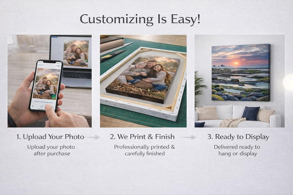 Custom Personalized Photo Canvas Poster (Unframed) - 24x36 Wall Art Print by ZXDZSM