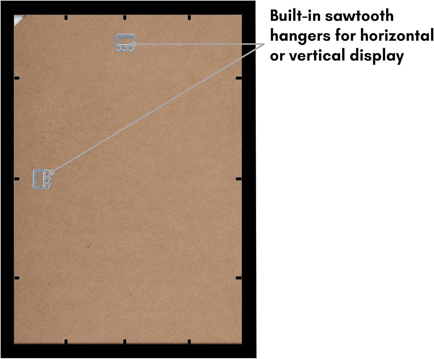 Americanflat 12x18 Black Poster Frame - Shatter-Resistant Glass & Engineered Wood
