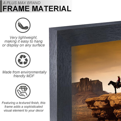 A Plus Max Black 8x10 Picture Frame Set - 2 Pack