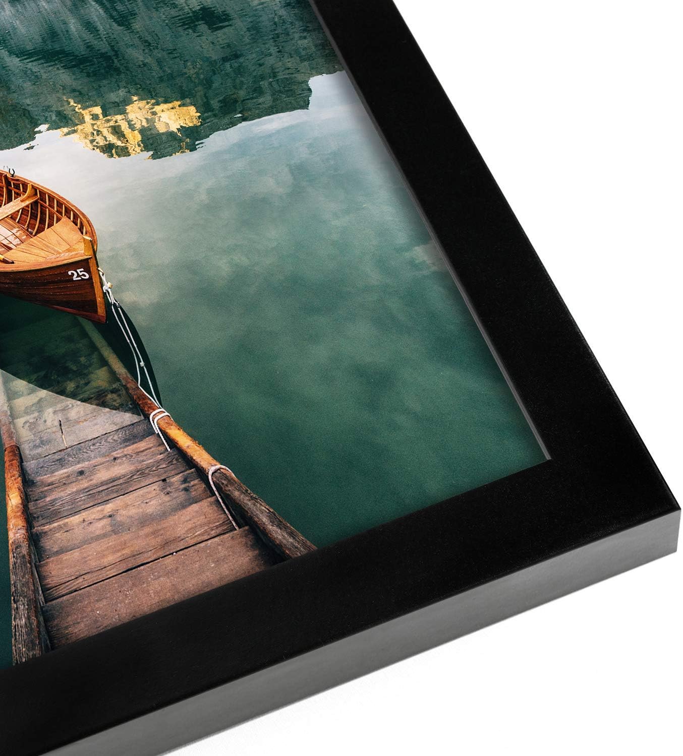 Americanflat 12x18 Black Poster Frame - Shatter-Resistant Glass & Engineered Wood