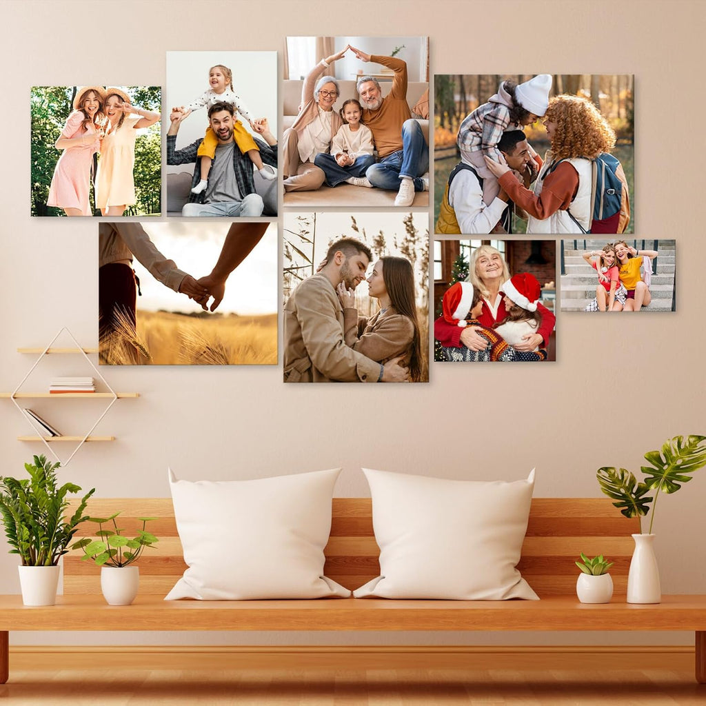 PARONA Custom Photo Canvas Print (10x8) Framed Wall Art Personalized Gift