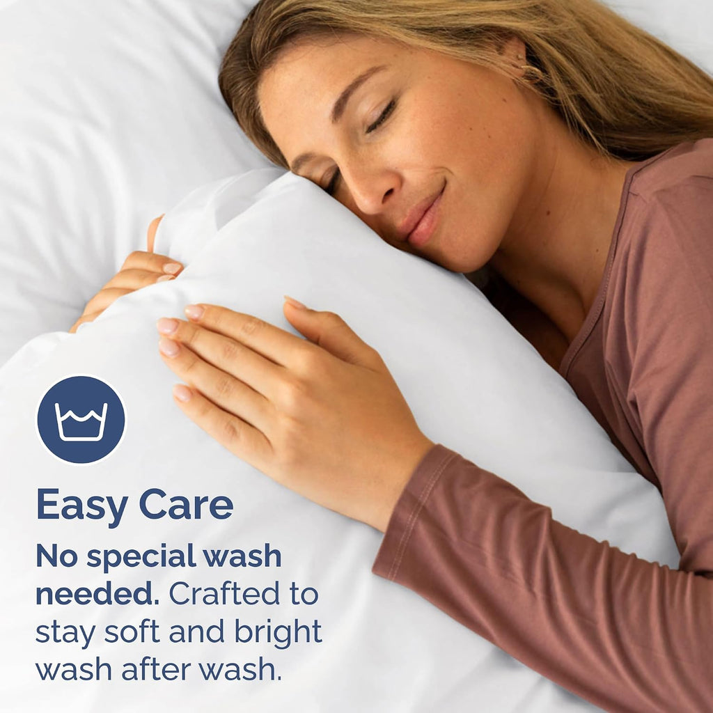 Ultra Soft Hotel-Quality King Pillowcase Set (2-Pack) - Wrinkle-Free & Fade-Resistant by CGK Linens