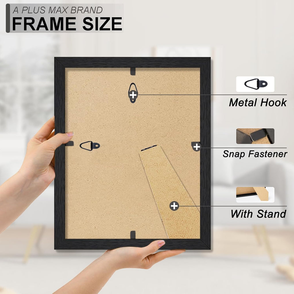 A Plus Max Black 8x10 Picture Frame Set - 2 Pack