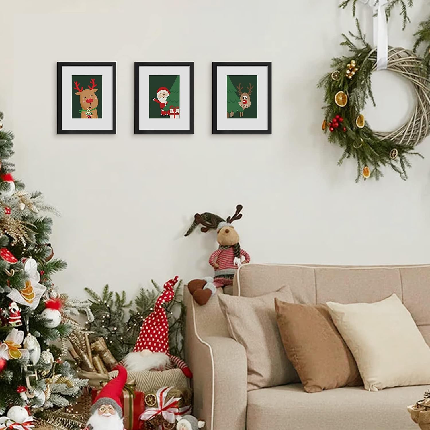 upsimples 8x10 Picture Frame Set of 5 - Collage Wall Frames for Photos