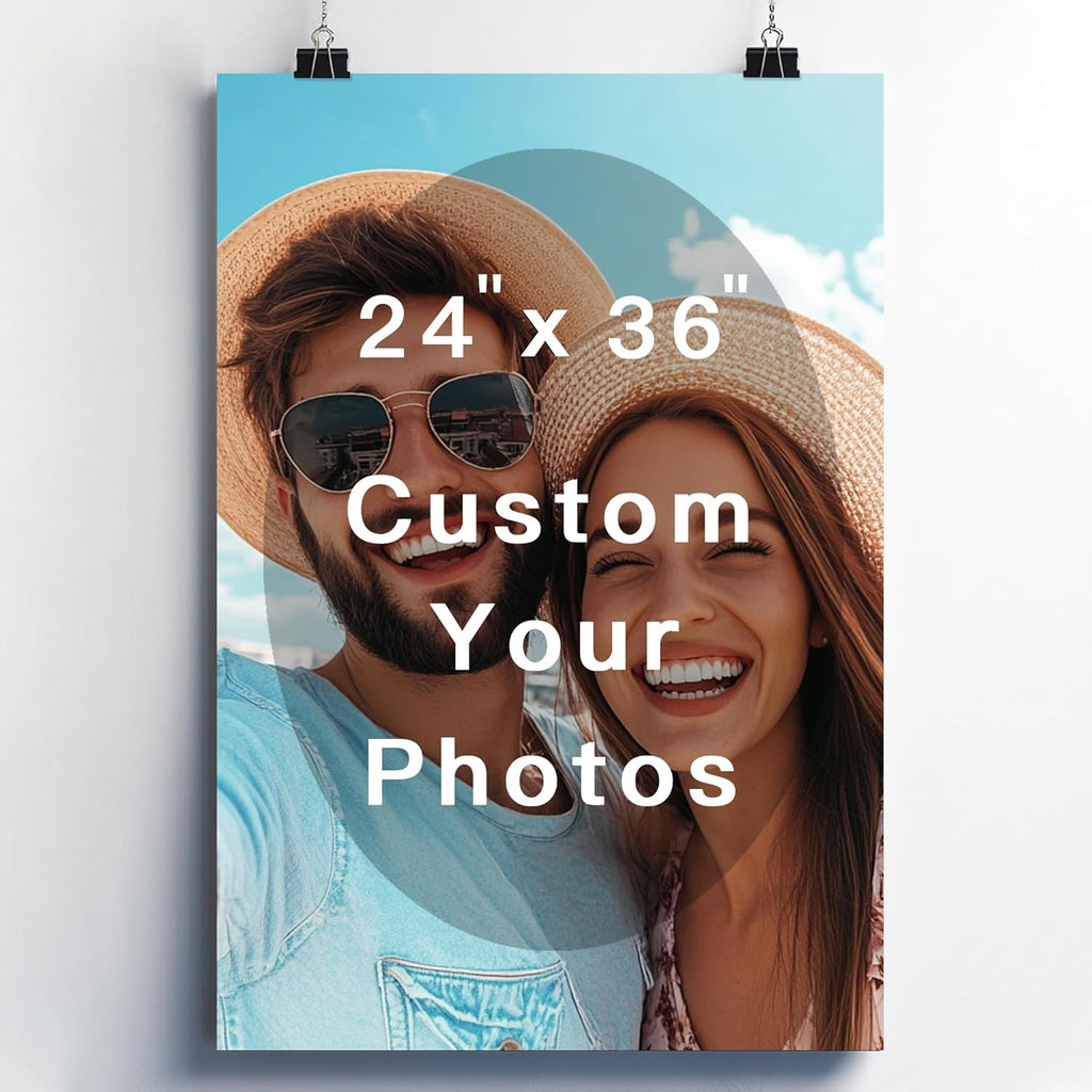 Custom Photo Posters | Upload Your Images - 24x36 Unframed Wall Art for Home Decor