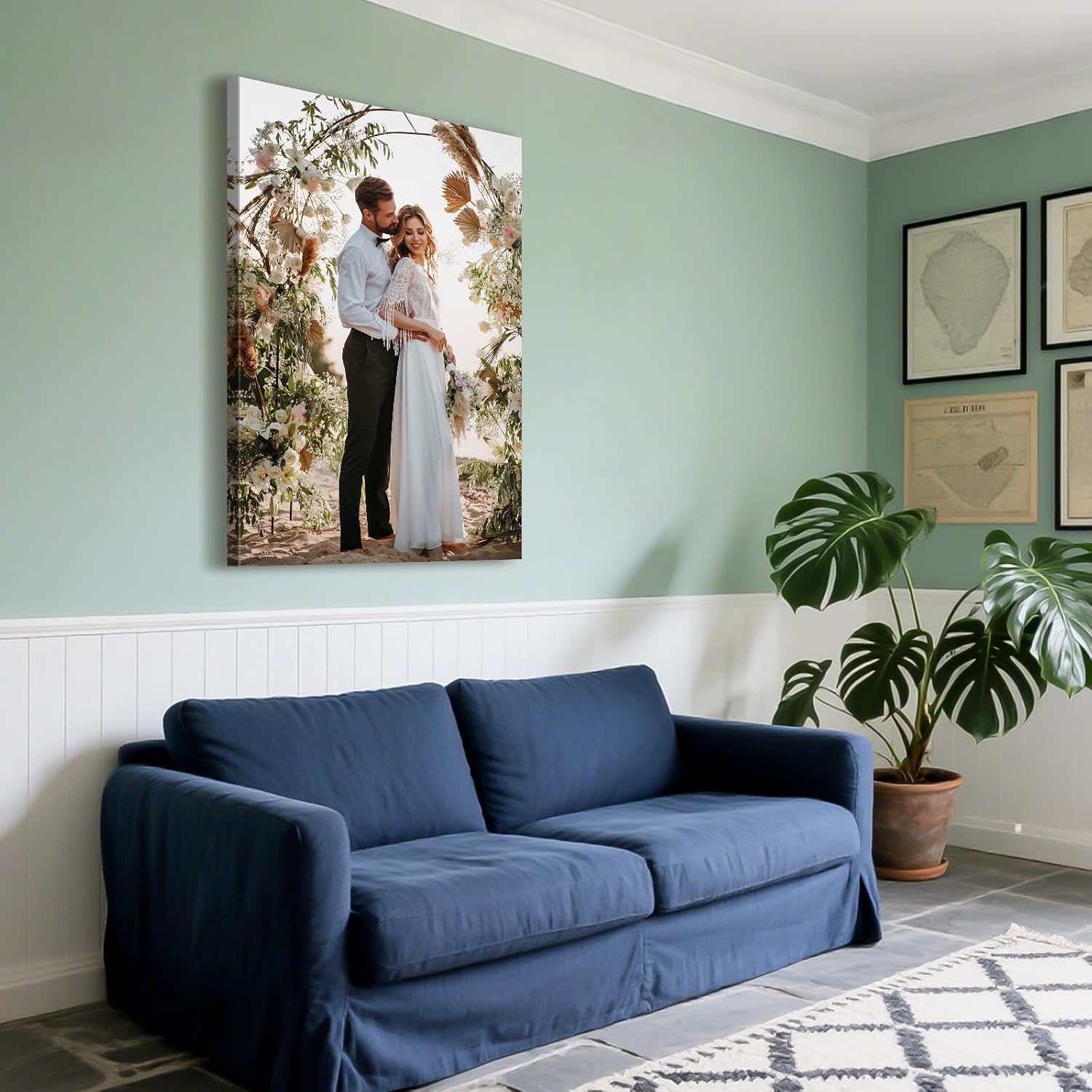 Personalized Photo Canvas Print (8x12) - Handmade Wall Art by ART.JLMAI