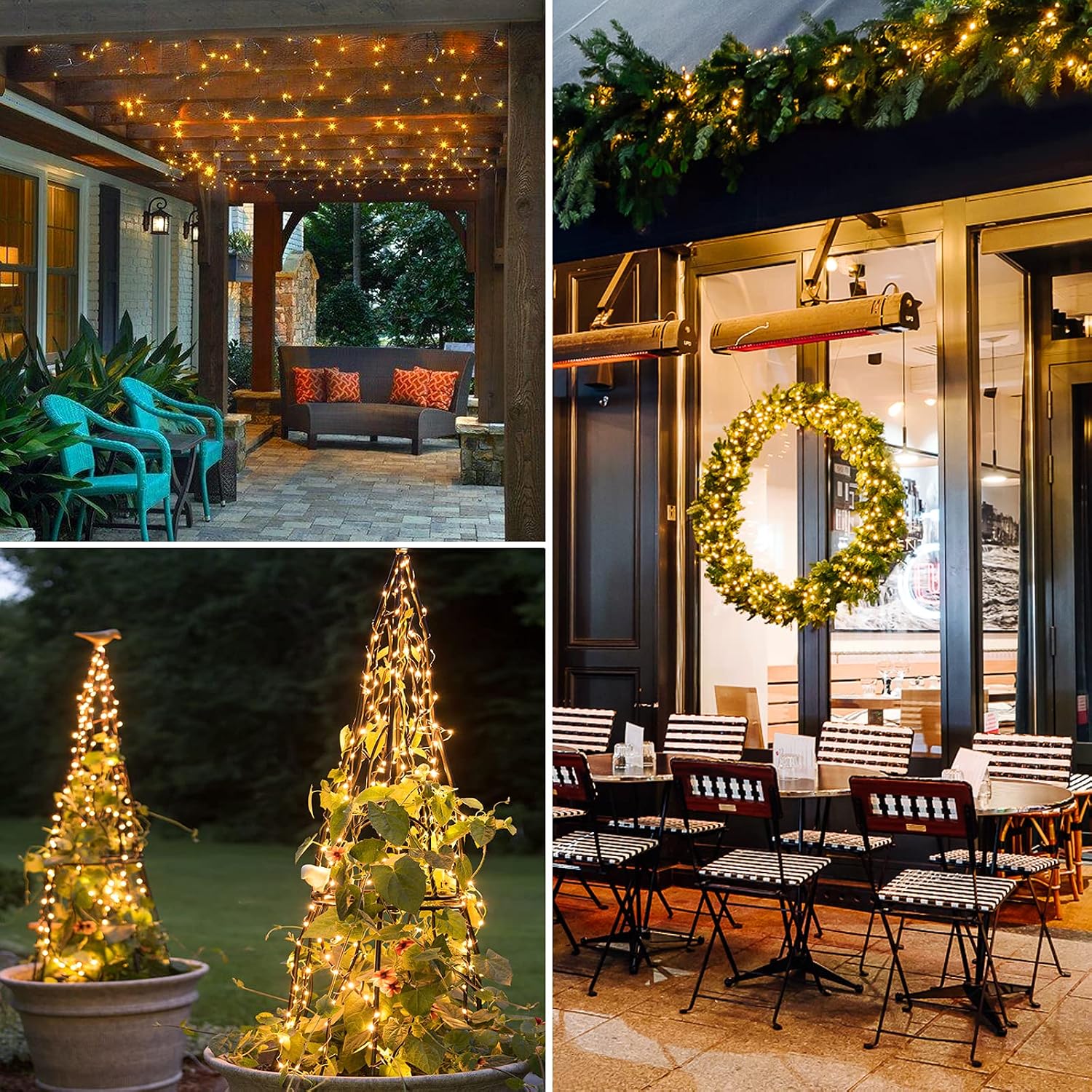 JMEXSUSS 2-Pack Battery Operated Fairy Lights - 400 LEDs, 132ft Twinkle String Lights for Indoor/Outdoor Decor