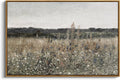 InSimSea Framed Vintage Canvas Wall Art - Champ Fleuri (24x36)