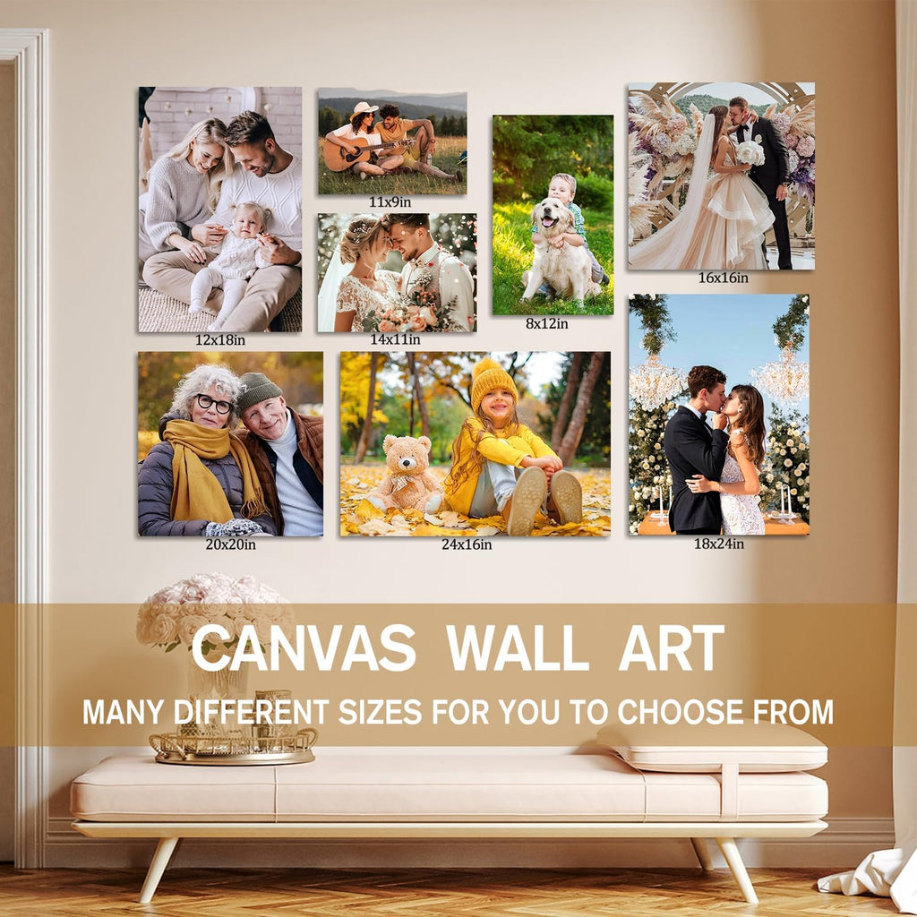 Karani Custom 8x10 Canvas Prints - Ready-to-Hang Personalized Wall Art for Home Decor & Gifts
