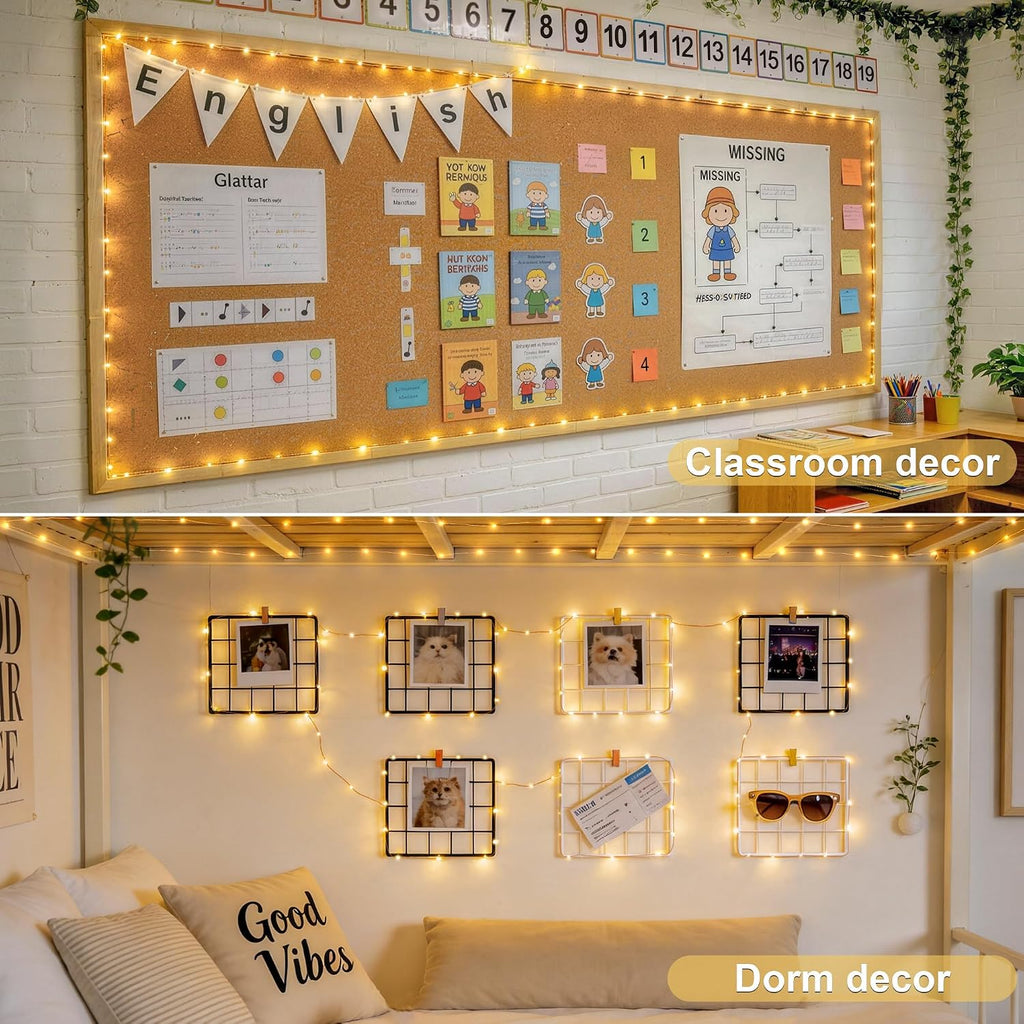 JMEXSUSS 2-Pack Battery Operated Fairy Lights - 400 LEDs, 132ft Twinkle String Lights for Indoor/Outdoor Decor