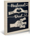 Easycosy Personalized Fathers Day Canvas Prints - Custom Fist Bump Wall Art for Dads
