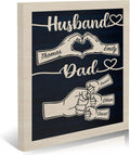 Easycosy Personalized Fathers Day Canvas Prints - Custom Fist Bump Wall Art for Dads