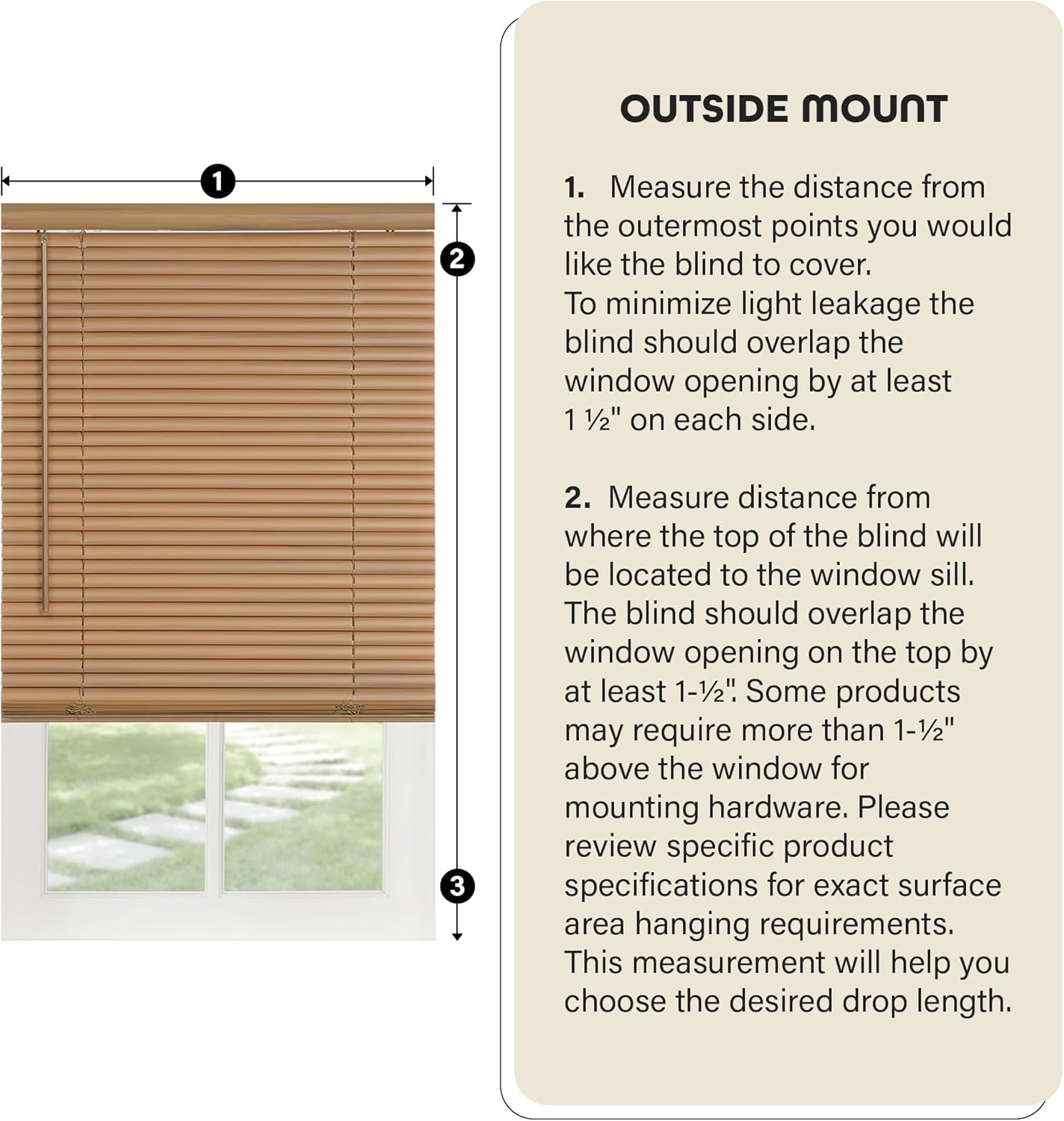 Cordless Light Filtering Mini Blinds for Indoor Windows - 34x64, Pearl White by Achim Home Decor