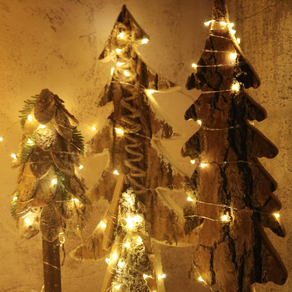 OakHaomie 6-Pack Battery Fairy Lights w/Remote Timer - Waterproof Warm White Twinkle String Lights