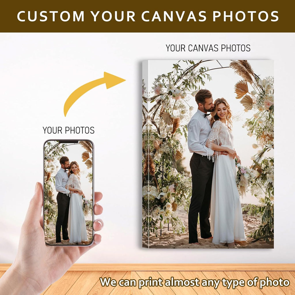 Personalized Photo Canvas Print (8x12) - Handmade Wall Art by ART.JLMAI